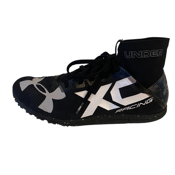 Nwot Under Armor Charged Bandit XC Spikeless Track Racing Shoe Black size 8 1/2 - Picture 3 of 12